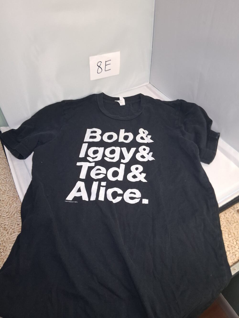 Detroit 2013 Rock Legends Bob Iggy Ted & Alice T Shirt Black Medium